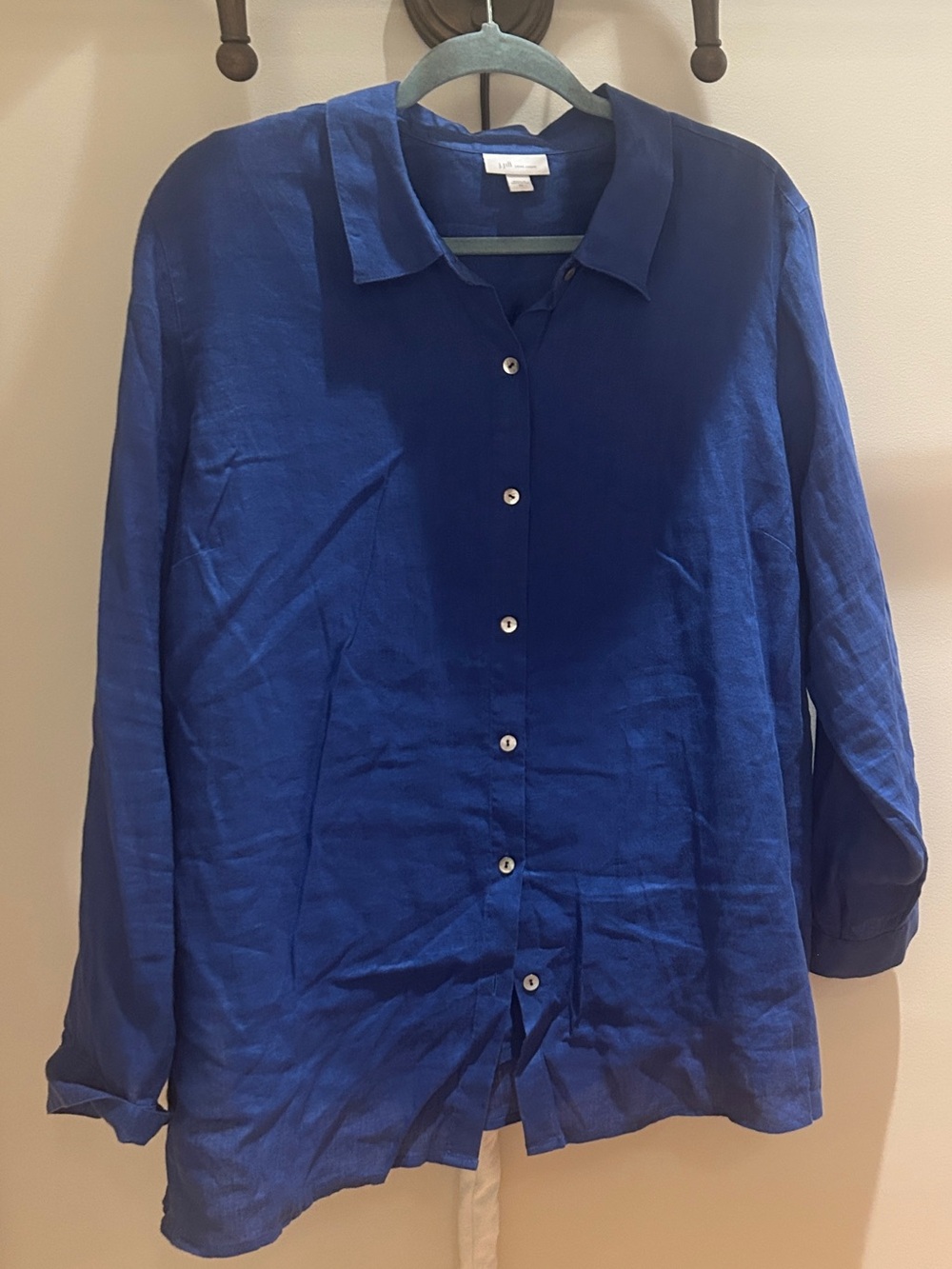 J. Jill Men's Button-Down Shirt in Deep Blue